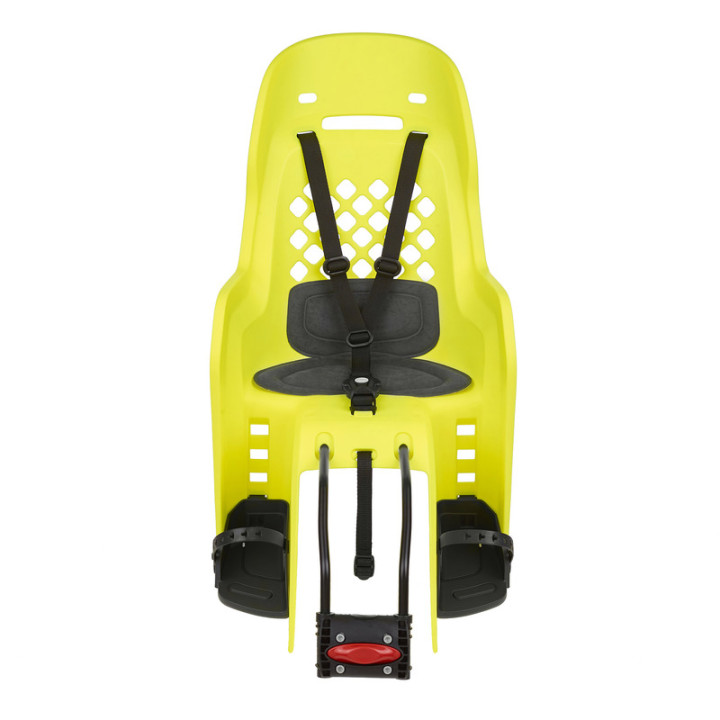 Siège enfant de vélo arrière Polisport Joy FF fixation cadre - jaune fluo/gris foncé