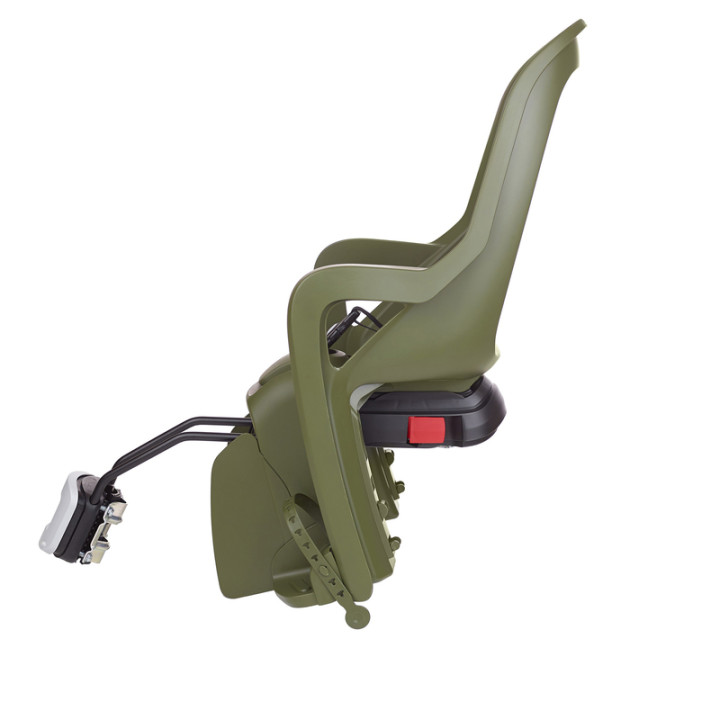 Siège enfant de vélo arrière Polisport Groovy RS+ fixation cadre - vert foncé/crème
