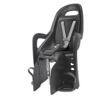 Siège enfant de vélo arrière Polisport Groovy Maxi CFS fixation porte-bagages - noir/gris foncé