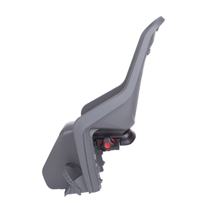Siège enfant de vélo arrière Polisport Bubbly Maxi Plus CFS fixation porte-bagages - gris charbon/marron