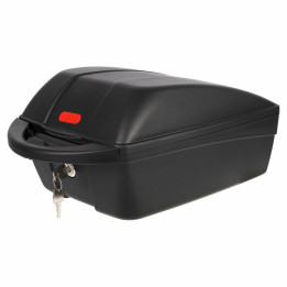 Top case vélo Polisport montage direct noir | Oxmoto