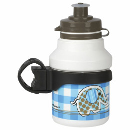 Bidon Polisport Elephant + porte-bidon rotative blanc bouchon à clipser 350ml