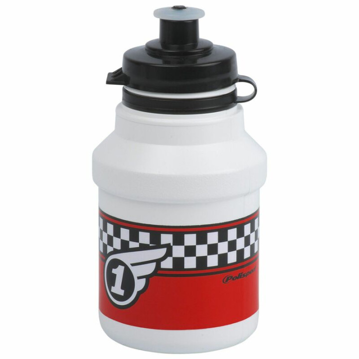 Bidon Polisport Race blanc bouchon à clipser 350ml | Oxmoto
