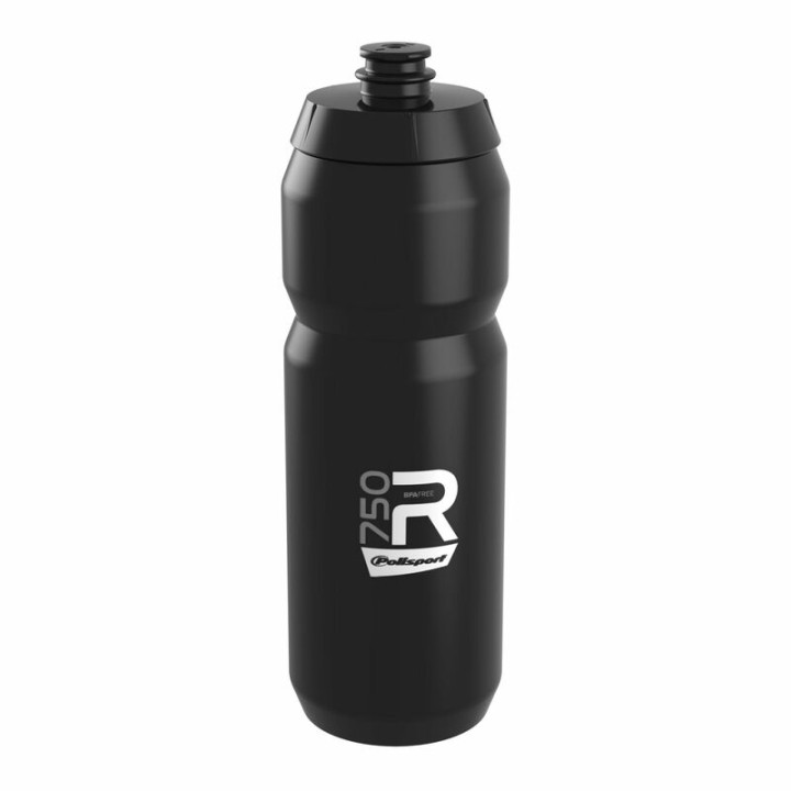 Bidon Polisport R750 noir bouchon à visser 750ml | Oxmoto