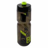 Bidon Polisport S800 clair noir/Lime vert bouchon à visser 700ml