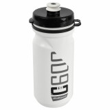 Bidon Polisport C600 blanc/noir bouchon à clipser 600ml