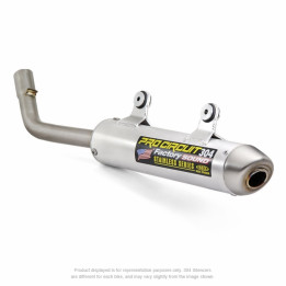 Silencieux PRO CIRCUIT 304 alu brossé/casquette inox KTM/Husqvarna 1051925