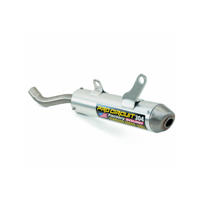 Silencieux PRO CIRCUIT 304 alu brossé/casquette inox Suzuki RM125 SS89125-304