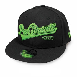 Casquette PRO CIRCUIT snapback - noir/vert fluo | Oxmoto