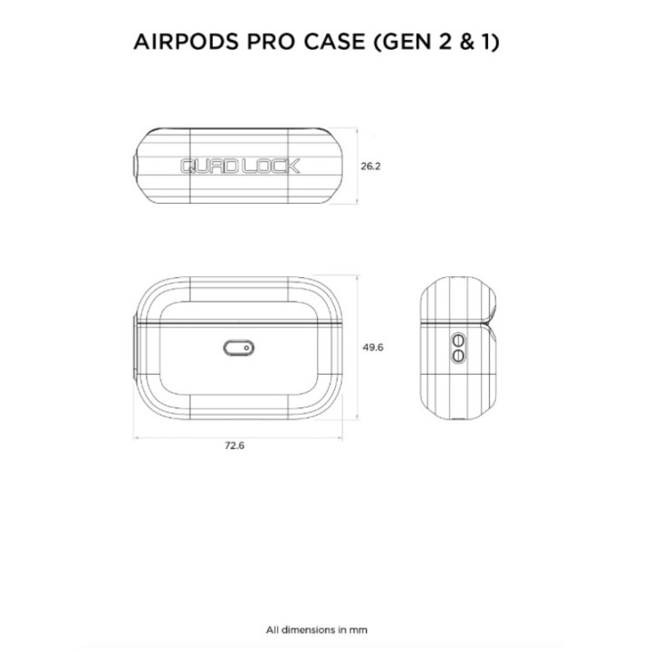 Coque Quad Lock® pour AirPods Pro 1&2 | Oxmoto