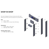 Présentoir Shop-in-Shop QUAD LOCK - français | Oxmoto