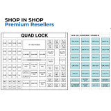 Présentoir Shop-in-Shop QUAD LOCK - français | Oxmoto