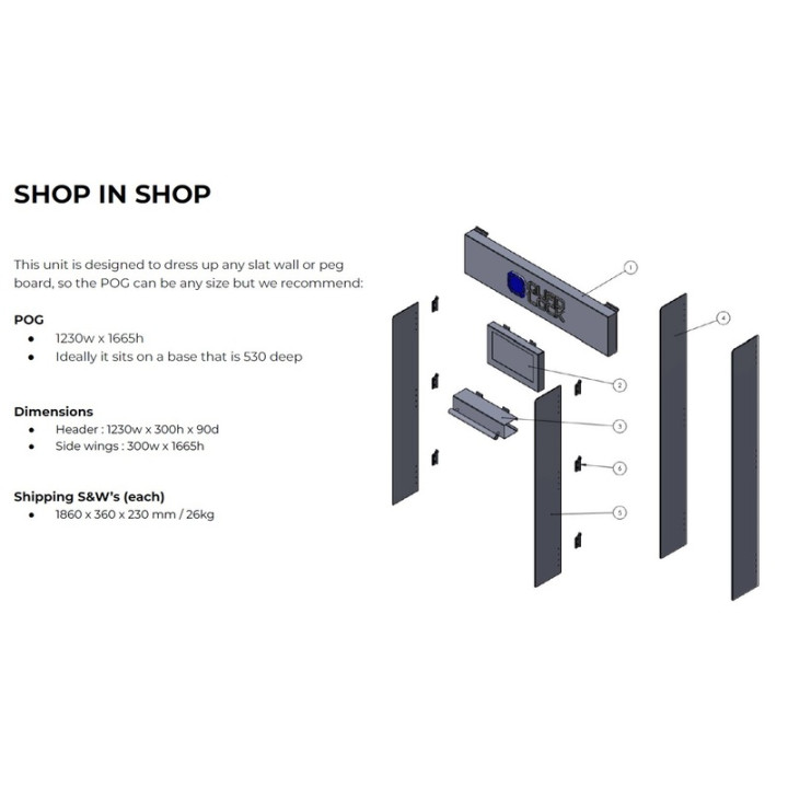 Présentoir Shop-in-Shop QUAD LOCK - anglais | Oxmoto