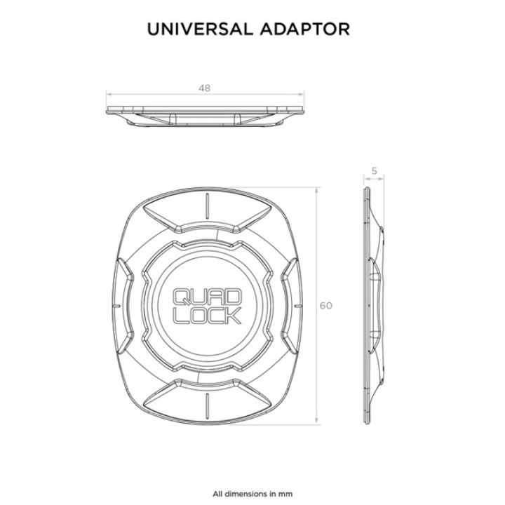 Adaptateur universel QUAD LOCK | Oxmoto