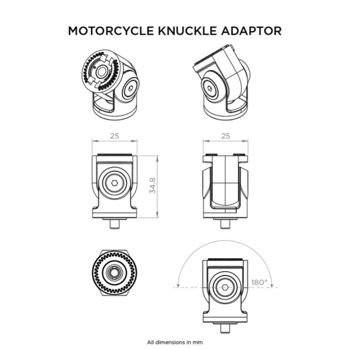 Adaptateur d'articulation QUAD LOCK | Oxmoto