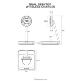 Chargeur sans fil double QUAD LOCK MAG | Oxmoto