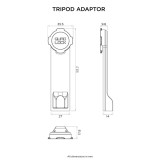 Adaptateur de trépied QUAD LOCK | Oxmoto