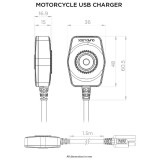 Chargeur USB QUAD LOCK moto | Oxmoto