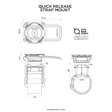 Support à sangle QUAD LOCK Quick Release | Oxmoto
