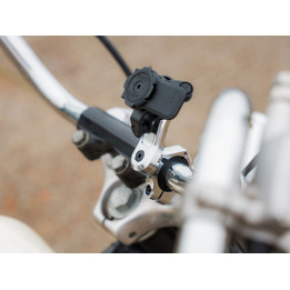Support de montage guidon QUAD LOCK Pro Chrome | Oxmoto