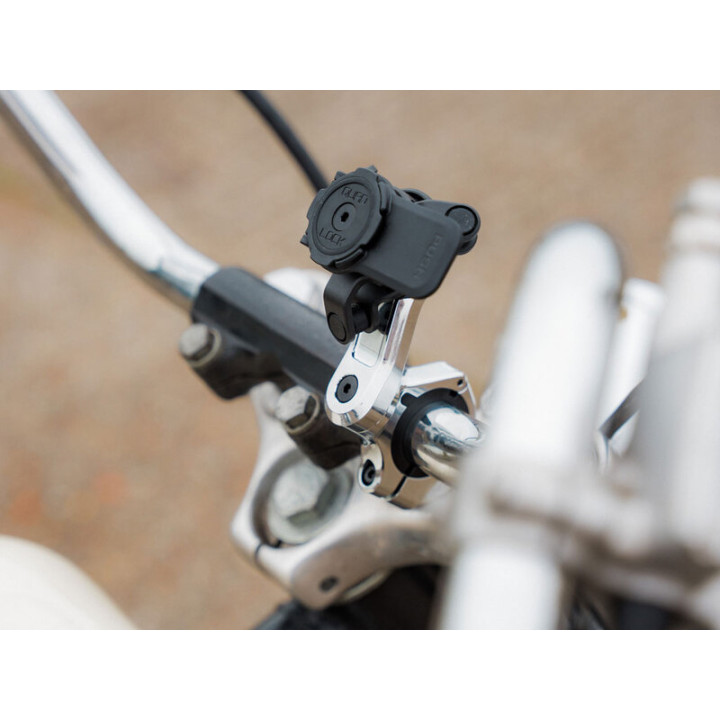 Support de montage guidon QUAD LOCK Pro Chrome | Oxmoto