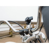 Support de montage guidon QUAD LOCK Pro Chrome | Oxmoto