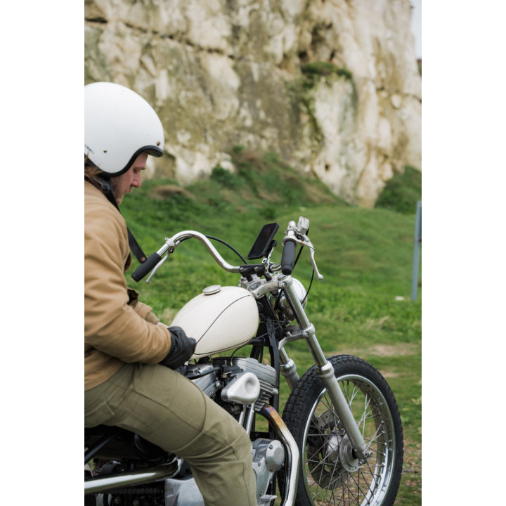 Support de montage guidon QUAD LOCK Pro Chrome | Oxmoto