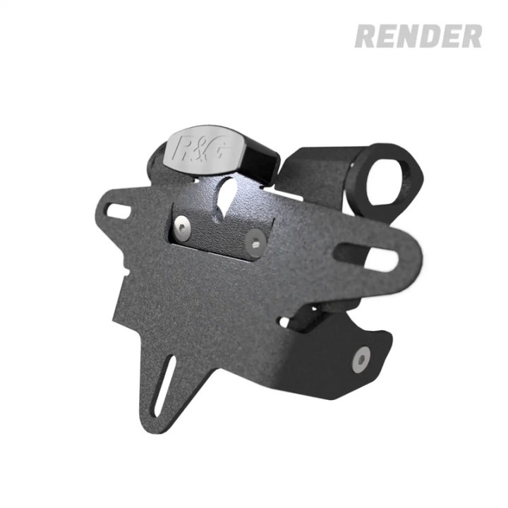 Support de plaque R&G RACING - noir LP0403BK | Oxmoto