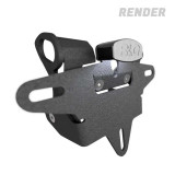 Support de plaque R&G RACING - noir LP0403BK | Oxmoto