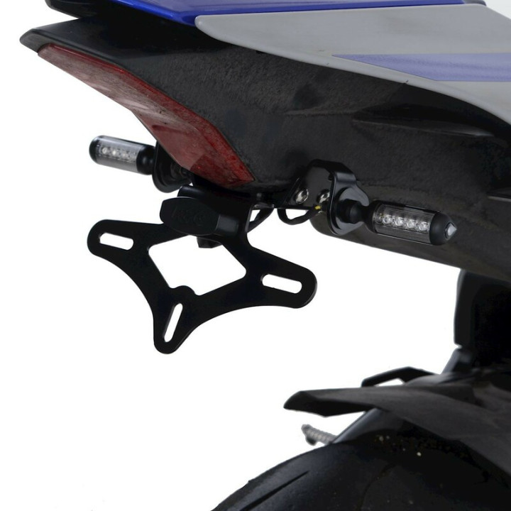 Support de plaque R&G RACING noir Yamaha YZF-R1 LP0282BK