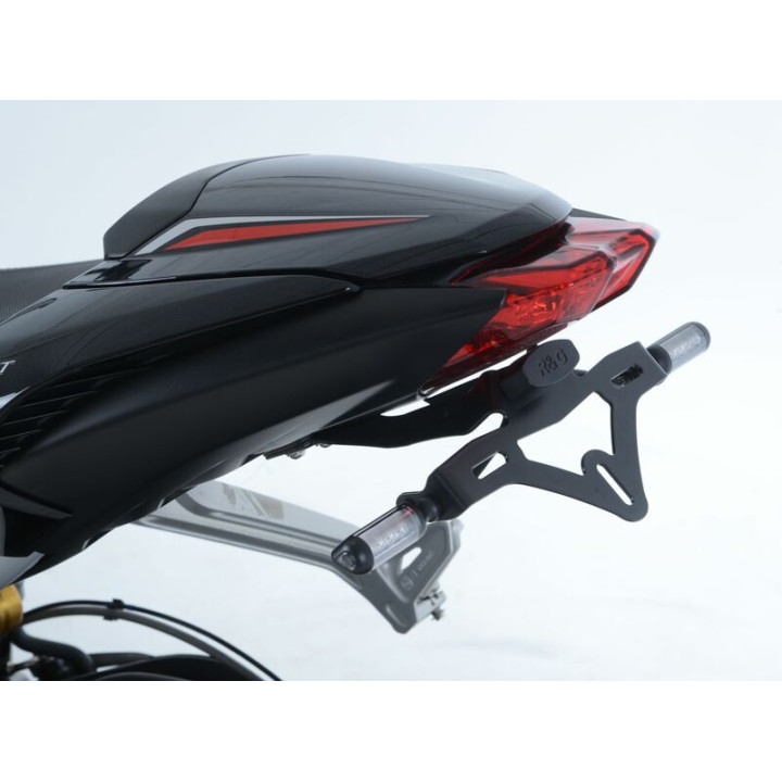 Support de plaque R&G RACING noir Triumph LP0133BK | Oxmoto