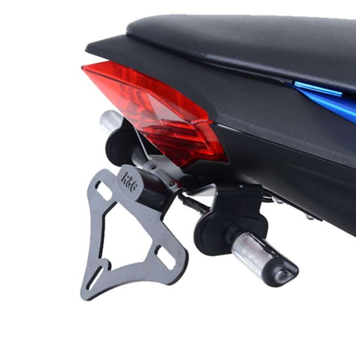 Support de plaque R&G RACING noir Kawasaki Z125 LP0261BK