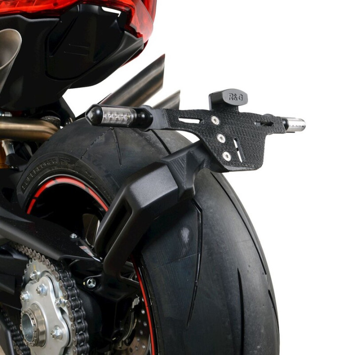 Support de plaque R&G RACING noir - MV Agusta | Oxmoto