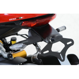 Support de plaque R&G RACING noir Ducati Monster 1200R LP0191BK