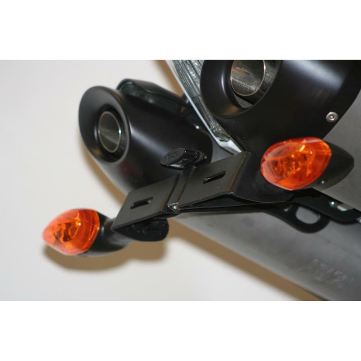 Support de plaque R&G RACING noir Yamaha YZF-R1 LP0040BK