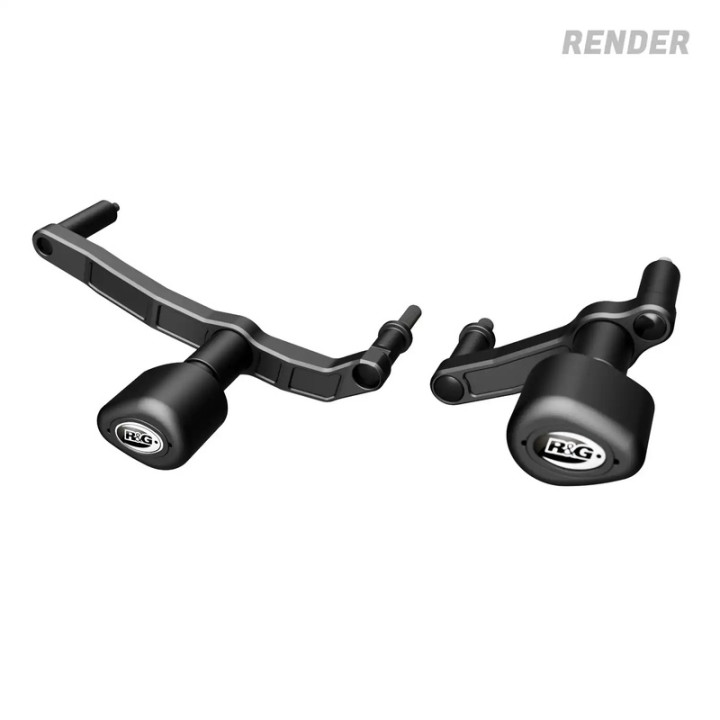 Tampons de protection R&G RACING Aero - noir CP0601BL