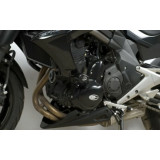 Tampons de protection R&G RACING Aero noir Kawasaki ER-6 N CP0313BL