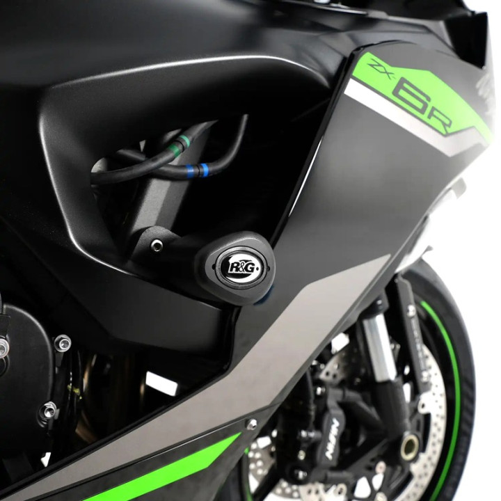 Tampon pare-carter R&G RACING Aero - noir CP0567BL | Oxmoto
