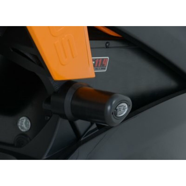 Tampons de protection R&G RACING Aero noir CP0348BL | Oxmoto