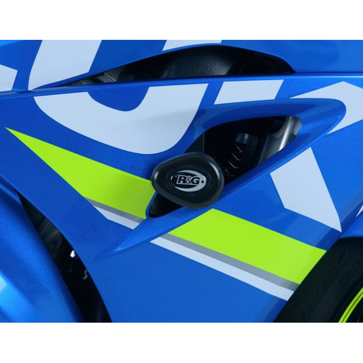 Tampons de protection R&G RACING Aero noir Suzuki GSX-R1000 CP0422BL