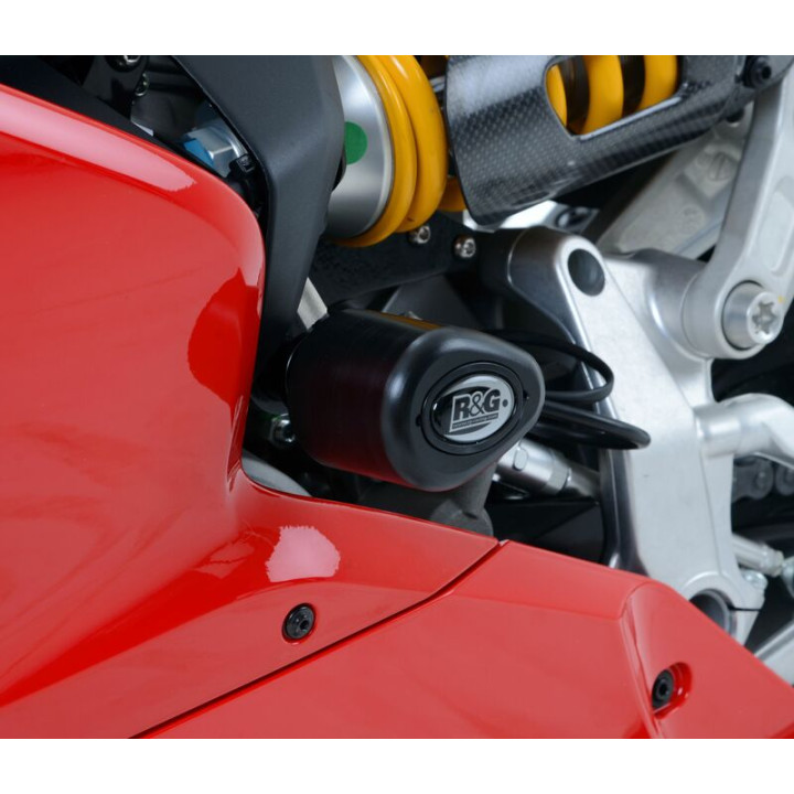 Tampons de protection R&G RACING Aero noir Ducati CP0389BL