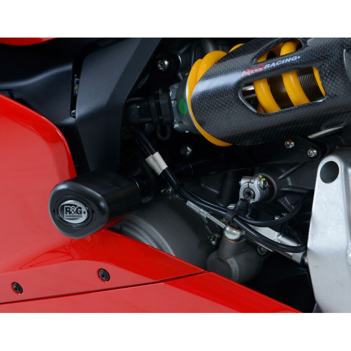 Tampons de protection R&G RACING Aero noir Ducati CP0389BL