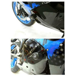 Tampons de protection R&G RACING Aero noir Honda CBR600RR CP0245BL
