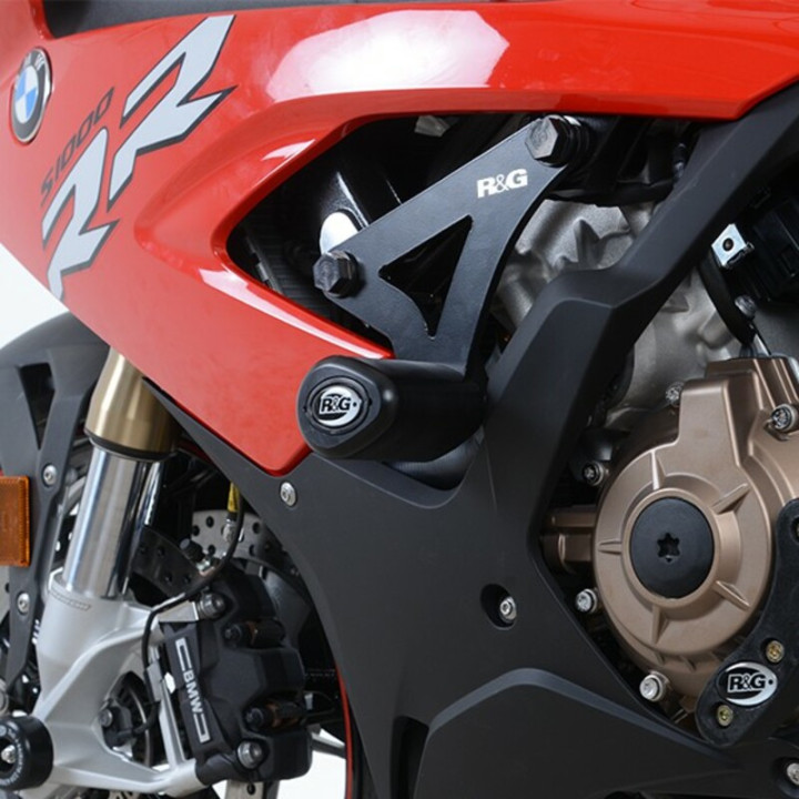 Tampons de protection R&G RACING Aero noir BMW S1000RR CP0467BL