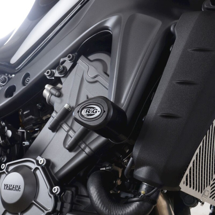 Tampons de protection R&G RACING Aero - noir Yamaha | Oxmoto