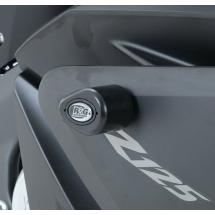 Tampons de protection R&G RACING Aero noir Yamaha YZF-R125 CP0399BL