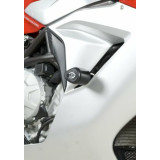 Tampons de protection R&G RACING Aero noir MV Agusta CP0321BL