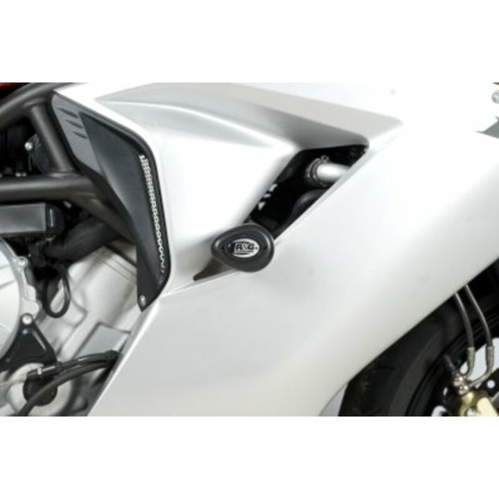 Tampons de protection R&G RACING Aero noir MV Agusta CP0321BL