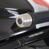 Embouts de guidon R&G RACING Inox BE0183SS | Oxmoto