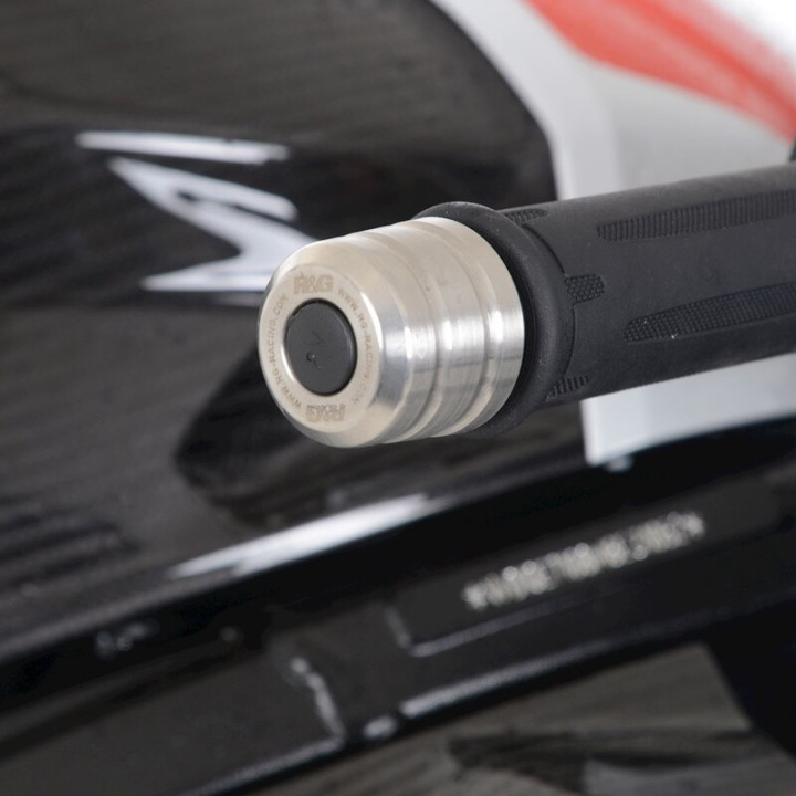 Embouts de guidon R&G RACING Inox BE0183SS | Oxmoto